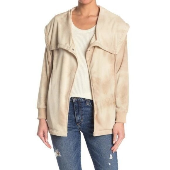 BAGATELLE Drape Front Sand Tie Dye Jacket - NWT - Small - NWT - Picture 1 of 3